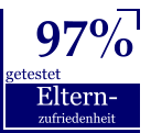 Eltern- zufriedenheit getestet 97%